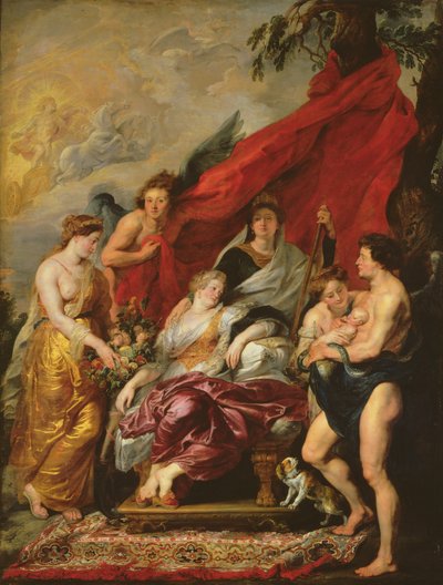The Birth of Louis XIII at Fontainebleau, 27th September 1601, from the Medici Cycle by Peter Paul Rubens